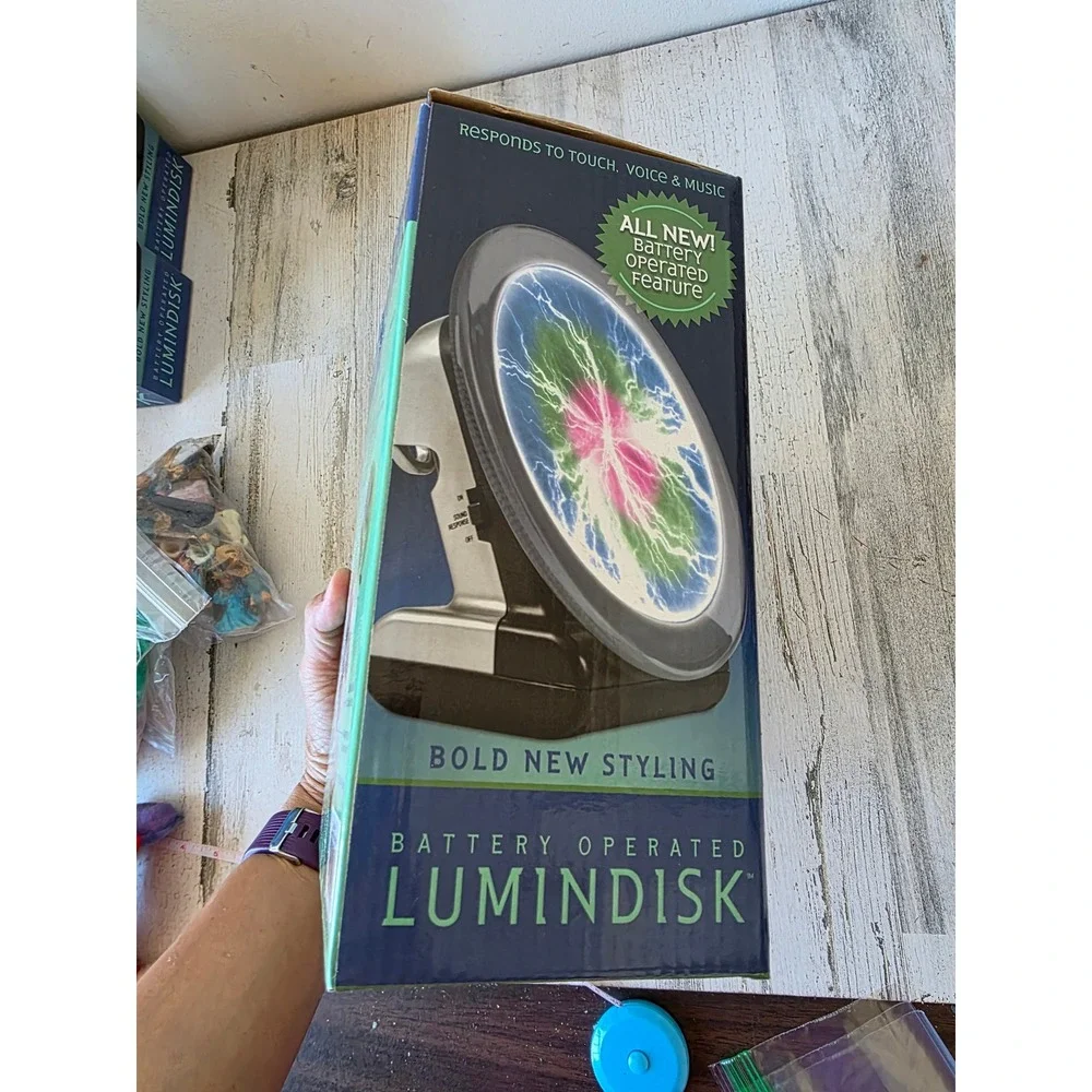 Battery operated lumindisk green plasma technology
